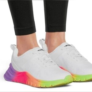 NIB Love & Sports Rainbow Combo Sneaker